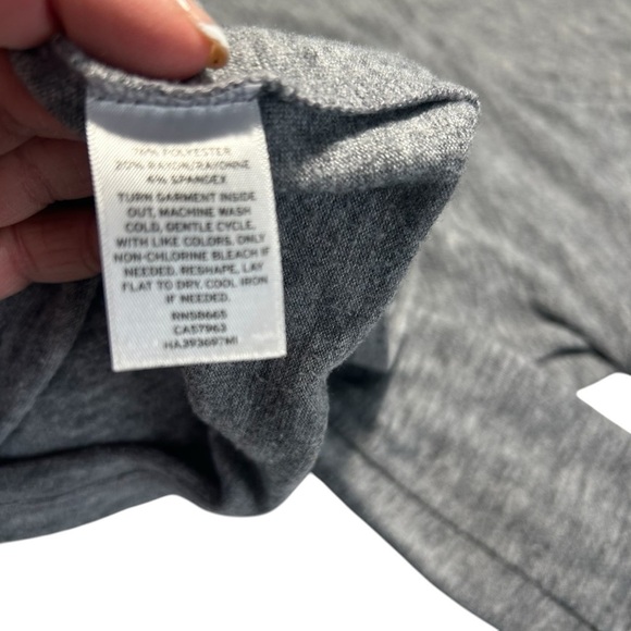 Halogen Rouched Side Crew Neck Long Sleeve Shirt Sz Small - Picture 9 of 10